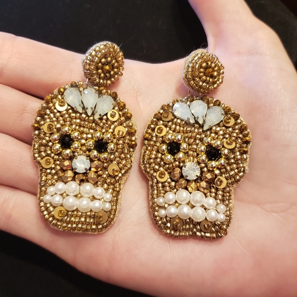 Jewelry - Skull Halloween Earrings